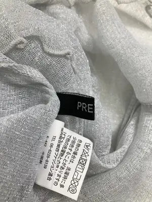 PREZZO/Tシャツ/カットソー/トップス/シルバー/M-L