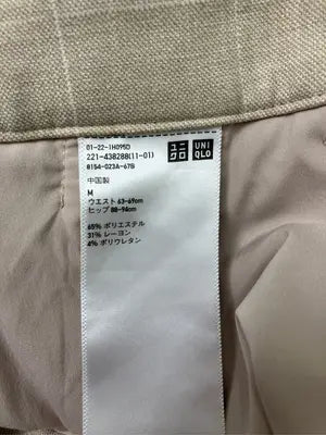 UNIQLO/ユニクロ/スラックス/パンツ/ベージュ/M