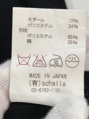 malla/Tシャツ/カットソー/トップス/ブラック/38