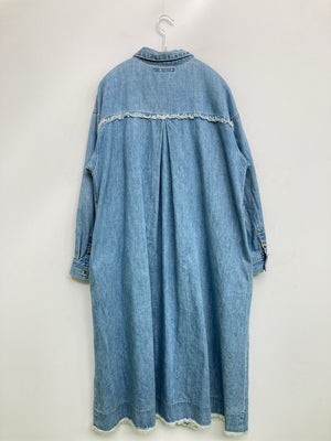 ROSE BUD/ローズバッド/シャツワンピース/ワンピース/ドレス/スカイブルー/F