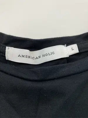 AMERICAN HOLIC/アメリカンホリック/Tシャツ/カットソー/トップス/ブラック/L