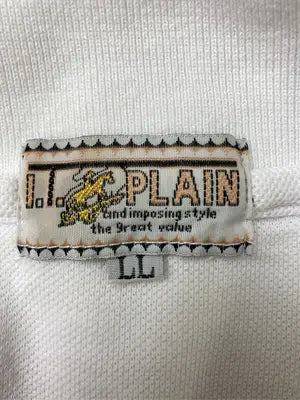 I.T.PLAIN/ポロシャツ/トップス/ホワイト/LL