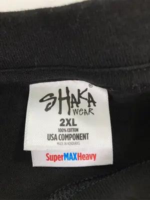 shaka wear/Tシャツ/カットソー/トップス/ブラック/2XL