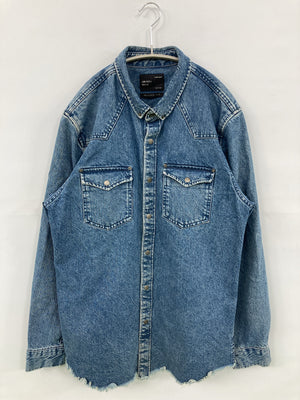 ZARA/ザラ/シャツ/ブラウス/トップス/ブルー/L
