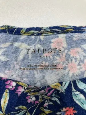 TALBOTS/タルボッツ/Tシャツ/カットソー/トップス/ネイビー/L