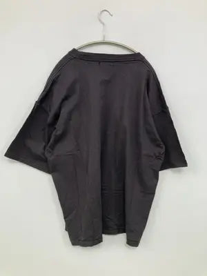 Adoon plain/アドーンプレーン/Tシャツ/カットソー/トップス/ブラック/L