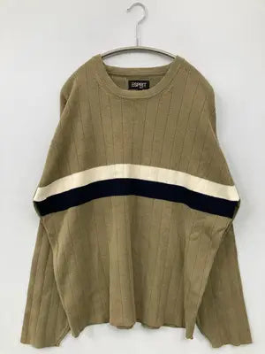 ESPRIT/ニット/セーター/トップス/カーキ/XL
