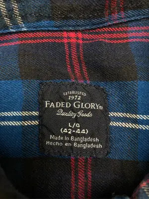FADED GLORY/フェイデッドグローリー/シャツ/ブラウス/トップス/ネイビー/L  (42-44)