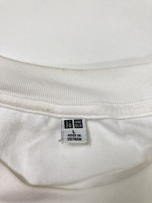 UNIQLO/ユニクロ/Tシャツ/カットソー/トップス/ホワイト/L