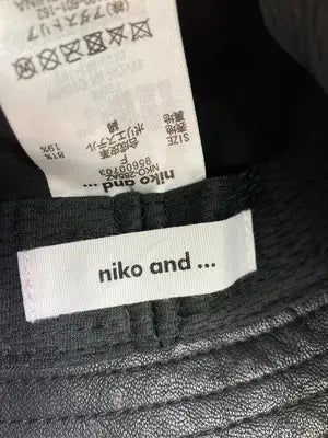niko and .../ニコアンド/バケットハット/帽子/ブラック/F