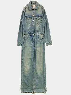 ZARA/ザラ/つなぎ/オールインワン/オールインワン・サロペット/ブルー/S
