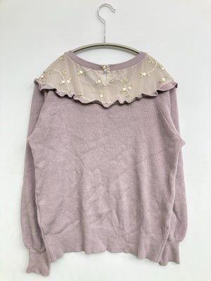 MAJESTIC LEGON/マジェスティックレゴン/ニット/セーター/トップス/パープル/M