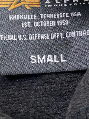 ALPHA INDUSTRIES/アルファインダストリーズ/パーカー/トップス/ブラック/SMALL