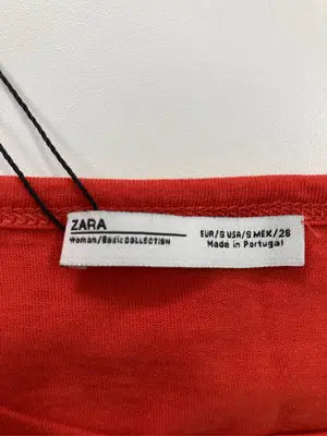 ZARA/ザラ/Tシャツ/カットソー/トップス/レッド/S