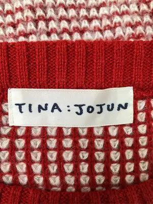 TINA:JOJUN/ティーナジョジュン/ニット/セーター/トップス/レッド/M