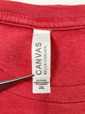 CANVAS/キャンバス/Tシャツ/カットソー/トップス/レッド/2XL