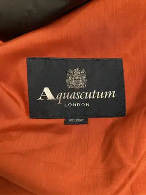 Aquascutum/アクアスキュータム/ステンカラーコート/ジャケット/アウター/ブラック/MEDIUM