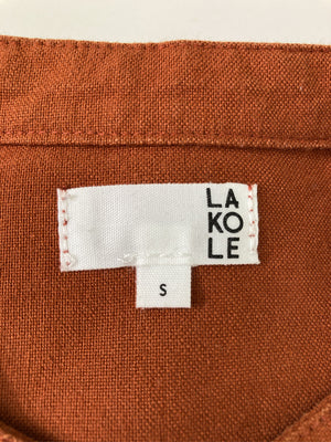 LAKOLE/ラコレ/シャツ/ブラウス/トップス/ブラウン/S