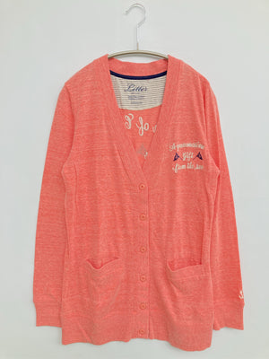Letter/レター/カーディガン/ボレロ/トップス/オレンジ/MEDIUM