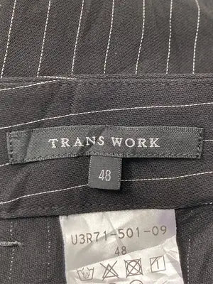 TRANS WORK/トランスワーク/スラックス/パンツ/ブラック/48