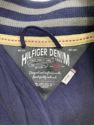 HILFIGER DENIM/ヒルフィガーデニム/スタジャン/ジャケット/アウター/ネイビー/MEDIUM
