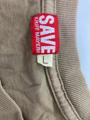 SAVE/Tシャツ/カットソー/トップス/ブラウン/L