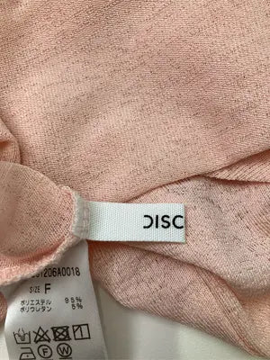 Discoat/ディスコート/Tシャツ/カットソー/トップス/ピンク/F