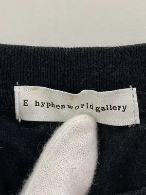E hyphen world gallery/イーハイフンワールドギャラリー/Tシャツ/カットソー/トップス/ブラック/F