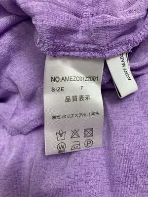 AUNT MARIE'S/アントマリーズ/Tシャツ/カットソー/トップス/パープル/F