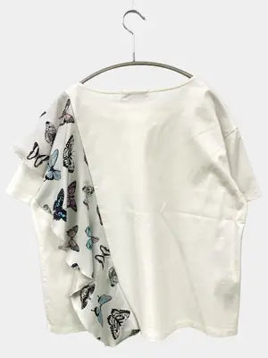 自由区/ジユウク/Tシャツ/カットソー/トップス/ホワイト/38