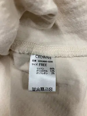 CROWNS/Tシャツ/カットソー/トップス/アイボリー/F