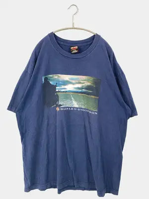 HARLEY-DAVIDSON/ハーレーダビッドソン/Tシャツ/カットソー/トップス/ネイビー/2X