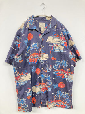 St JOHN'S BAY/セントジョンズベイ/シャツ/ブラウス/トップス/ブルー/XXL