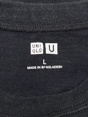 UNIQLO U/ユニクロユー/Tシャツ/カットソー/トップス/ブラック/L