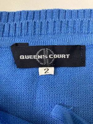 QUEENS COURT/クイーンズコート/ニット/セーター/トップス/ブルー/2
