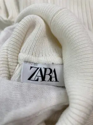 ZARA/ザラ/ニット/セーター/トップス/アイボリー/USA M