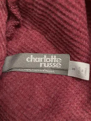 Charlotte Russe/カーディガン/ボレロ/トップス/レッド/S