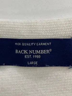 BACK NUMBER/バックナンバー/Tシャツ/カットソー/トップス/アイボリー/L