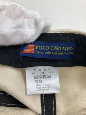 POLOCHAMPS/キャップ/帽子/ベージュ