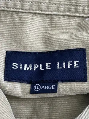 SIMPLE LIFE/シンプルライフ/シャツ/ブラウス/トップス/カーキ/LL