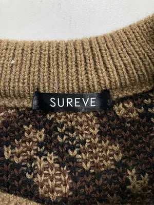 SUREVE/シュリーブ/ニット/セーター/トップス/ベージュ/LL  チェスト104～112  身長175～185