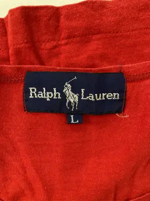 Ralph Lauren/ラルフローレン/Tシャツ/カットソー/トップス/レッド/L