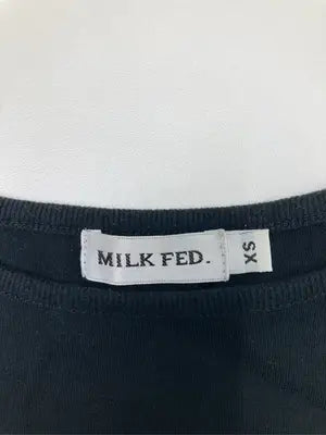 MILK FED./ミルクフェド/Tシャツ/カットソー/トップス/ブラック/XS