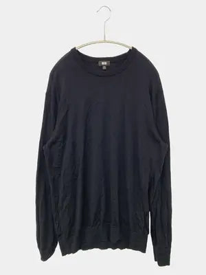 UNIQLO/ユニクロ/ニット/セーター/トップス/ブラック/XL