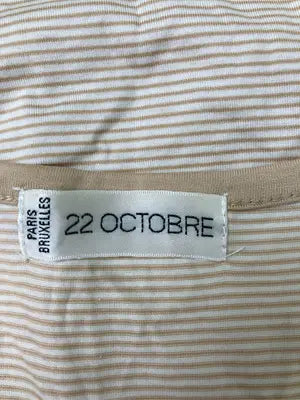 22 OCTOBRE/ヴァンドゥーオクトーブル/Tシャツ/カットソー/トップス/ベージュ/2