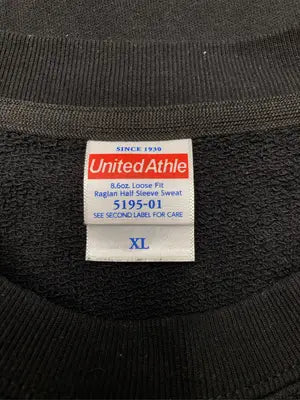 United Athle/ユナイテッドアスレ/Tシャツ/カットソー/トップス/ブラック/XL
