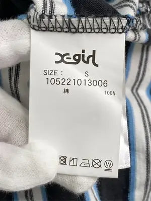 X-GIRL/エックスガール/Tシャツ/カットソー/トップス/ネイビー/S