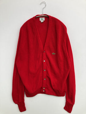 LACOSTE/ラコステ/カーディガン/ボレロ/トップス/レッド/M