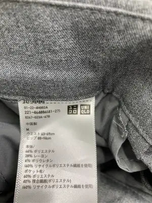 UNIQLO/ユニクロ/スラックス/パンツ/グレー/M