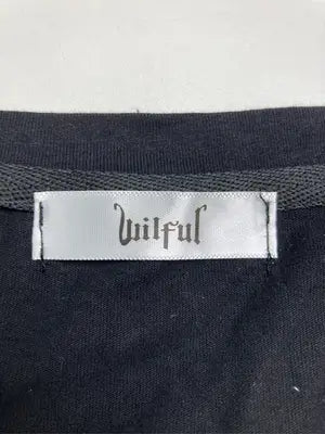wilful/Tシャツ/カットソー/トップス/ブラック/F